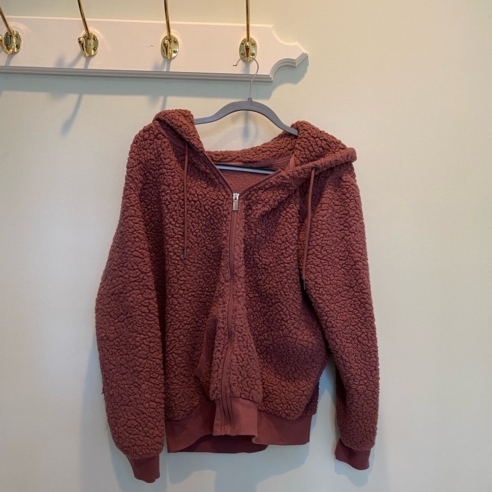 MARC NEW YORK PERFORMANCE teddy zip up hoodie